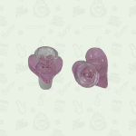 14mm / 18mm Glass PINK HEART Drop-In Bowl by Unbranded - Headshop