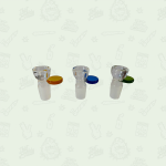 14mm / 18mm Glass Drop-In Bowl with Flat Handle Mixed Colours by Unbranded - Headshop