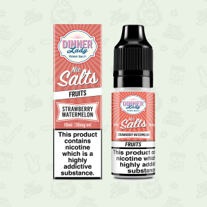 Dinner Lady Nicotine Salts Fruits Range STRAWBERRY WATERMELON 5mg / 10mg / 20mg Nic Salt by Dinner Lady