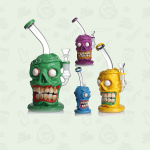 25cm Thick Glass 3D Monster Waterpipe Honeycomb Percolator Mixed Colours