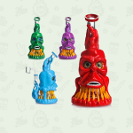 25cm Thick Glass 3D Monster Waterpipe Honeycomb Percolator Mixed Colours