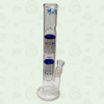35cm Glass Ment@l Double Percolator Waterpipe - GB7006 by Ment@l