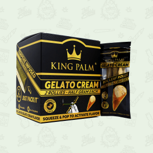 King Palm Flavoured Rolls Gelato Cream 2 x Rollie (0.5g) Size Rolls Per Pack 1 x Single Pack by King Palm