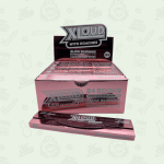 XLOUD Slow Burning Ultra Thin Extra Long Natural Connoisseur Style Pack Rolling Paper & Tips ROSE GOLD PINK EDITION 32 Skins & Roaches Per Pack