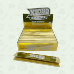 XLOUD WIDE Slow Burning Ultra Thin Extra Long Extra Wide Natural Rolling Papers GOLD EDITION