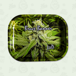 LOUD Metal Rolling Trays Weed Strain Designs - BRUCE BANNER LMTRAY-BB by Loud
