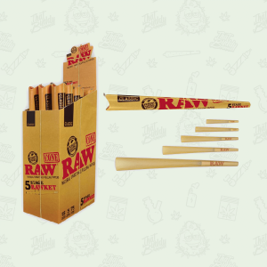 RAW 5 Stage RawKet Cone Kit Box of 15 Packs by RAW