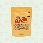 RAW Pre-Rolled WIDE Tips 1 x Single Bag of 180 Tips RAWPRT-WBAG180 by RAW