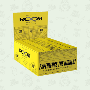 ROOR RICE PAPER CBD Infused Kingsize Slim Papers + Tips / Connoisseur ROORRICE-CON by ROOR