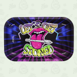 Smoke Arsenal Rolling Tray - LARGE (28cm x 18cm) - LET'S GET STONED - M225 by Smoke Arsenal