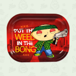 Smoke Arsenal Rolling Tray - SMALL (18cm x 14cm) - WEED IN THE BONG - S240 by Smoke Arsenal