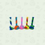 19cm Mini Silicone & Glass Waterpipe