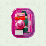 SMOKE ARSENAL Pink Metal Rolling Tray Small Gift Set